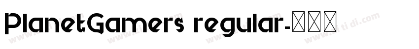 PlanetGamers regular字体转换